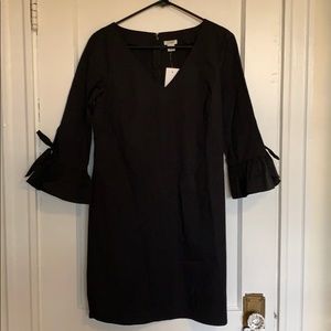 J Crew Factory Ruffle Tie Sleeve Dress